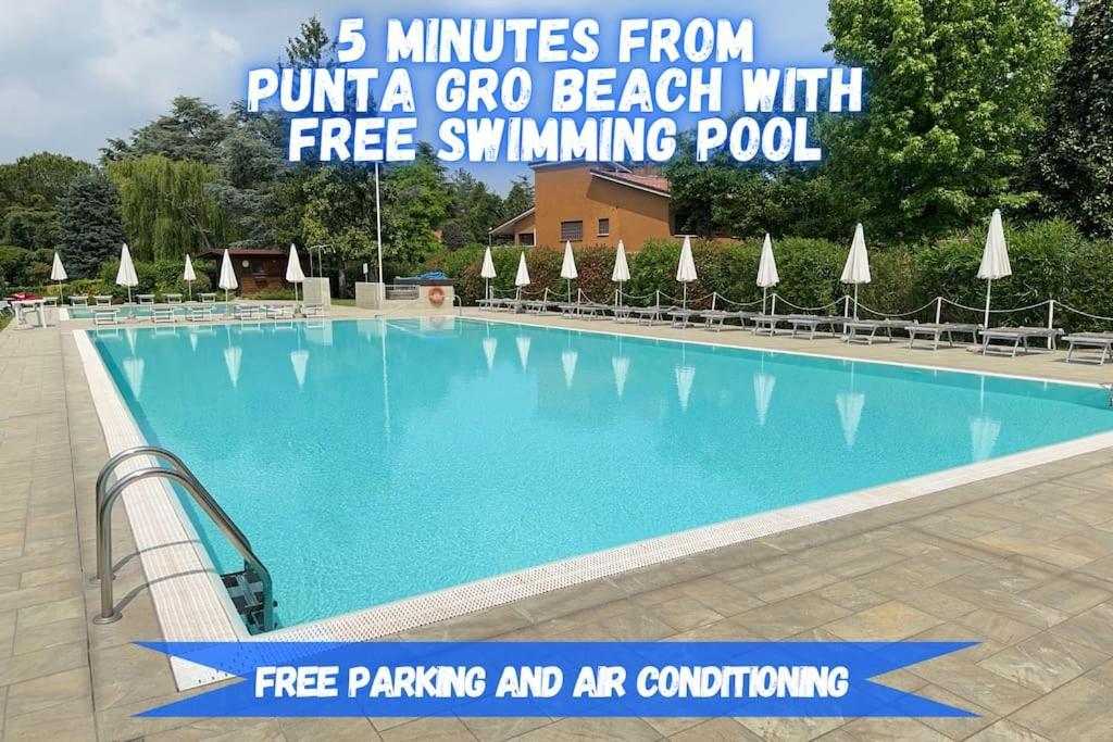 5' From Punta Gro Beach With Free Swimming Pool シルミオーネ エクステリア 写真
